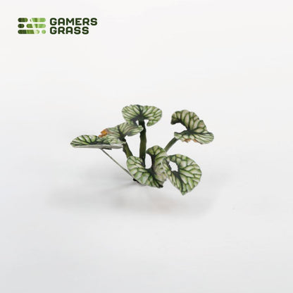 Close-up of an assembled Bugloss laser-cut plant showing realistic leaf shape, colour and fine cut details.