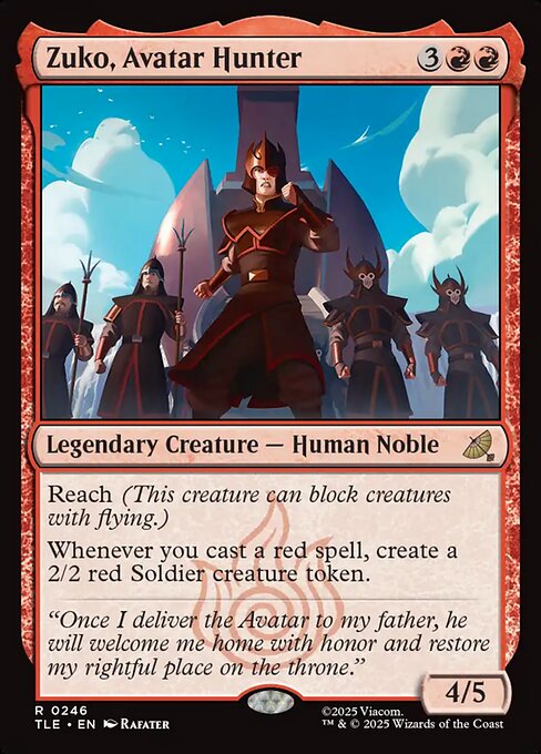 MTG Zuko, Avatar Hunter [TLE 246] Foil