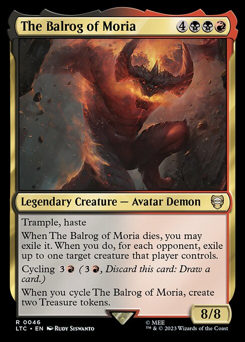 MTG The Balrog of Moria LTC 046 Regular Nonfoil