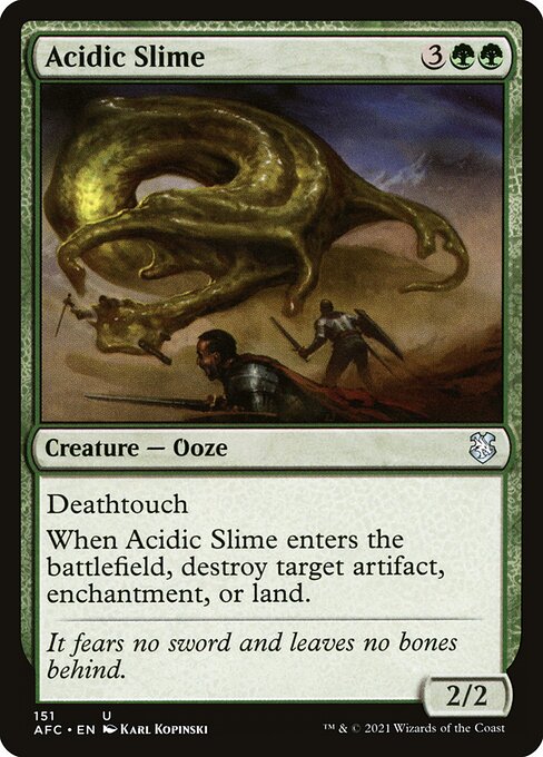 MTG Acidic Slime AFC 151 Standard Nonfoil