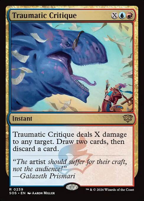 MTG Traumatic Critique SOS 239 Regular Nonfoil