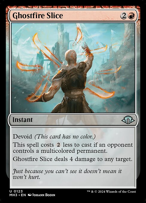 MTG Ghostfire Slice MH3 123 Regular Foil
