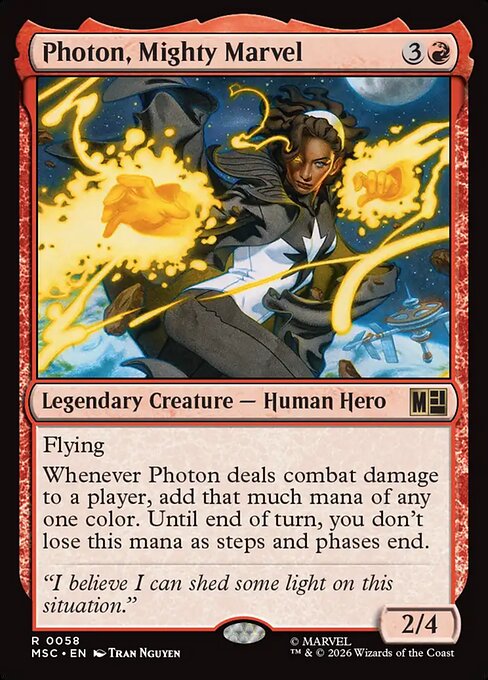MTG Photon, Mighty Marvel MSC 058 Regular Surge Foil
