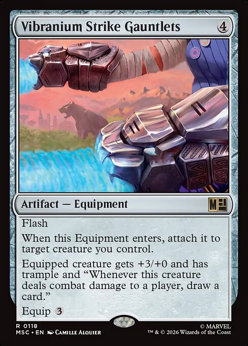 MTG Vibranium Strike Gauntlets MSC 118 Regular Nonfoil