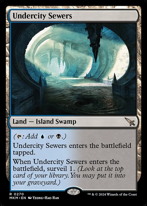 MTG Undercity Sewers MKM 270 Regular Nonfoil