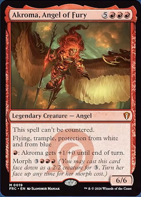 MTG Akroma, Angel of Fury FRC 019 Standard Nonfoil front
