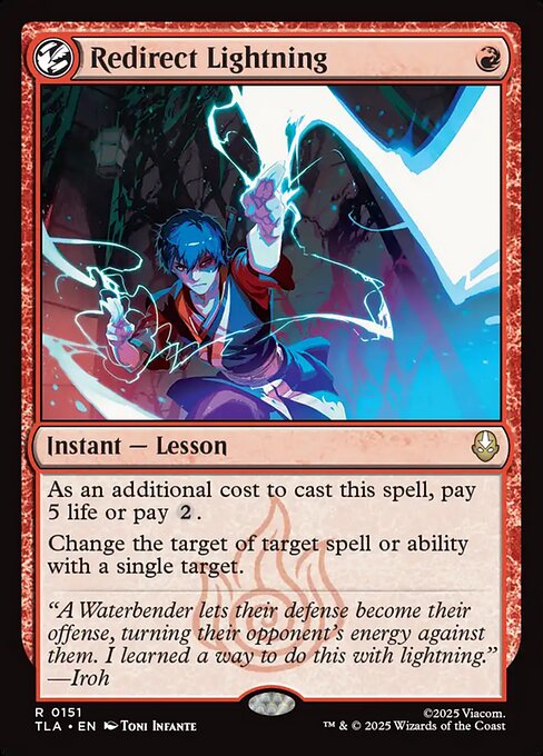 MTG Redirect Lightning TLA 151 Regular Nonfoil