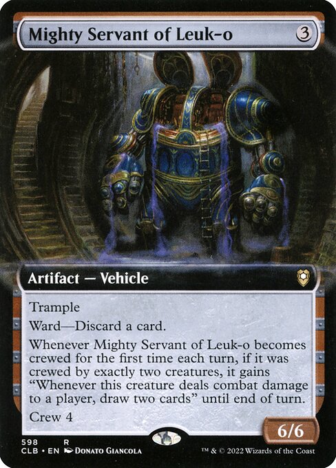 MTG Mighty Servant of Leuk-o CLB 598 Extended Art Nonfoil
