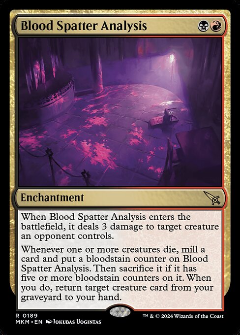 MTG Blood Spatter Analysis MKM 189 Regular Nonfoil
