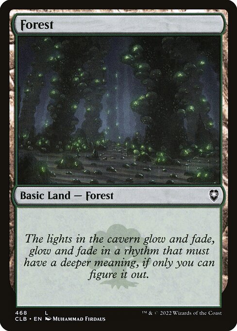 MTG Forest CLB 468 Regular Foil