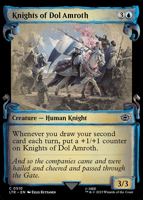 MTG Knights of Dol Amroth LTR 510 Showcase Scrolls of Middle-earth Silver Foil