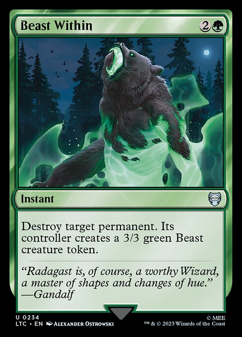 MTG Beast Within LTC 234 Alternate Art Nonfoil
