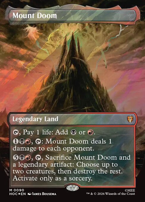 MTG Mount Doom HOC 090 Regular Nonfoil