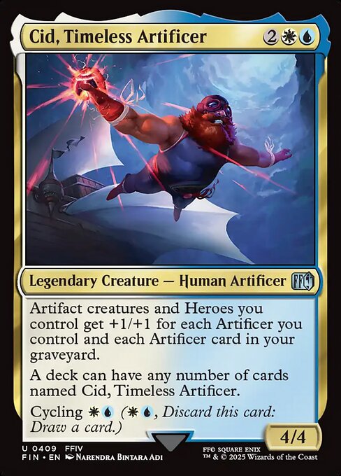 MTG Cid, Timeless Artificer FIN 409 Cid Alternate Art Foil