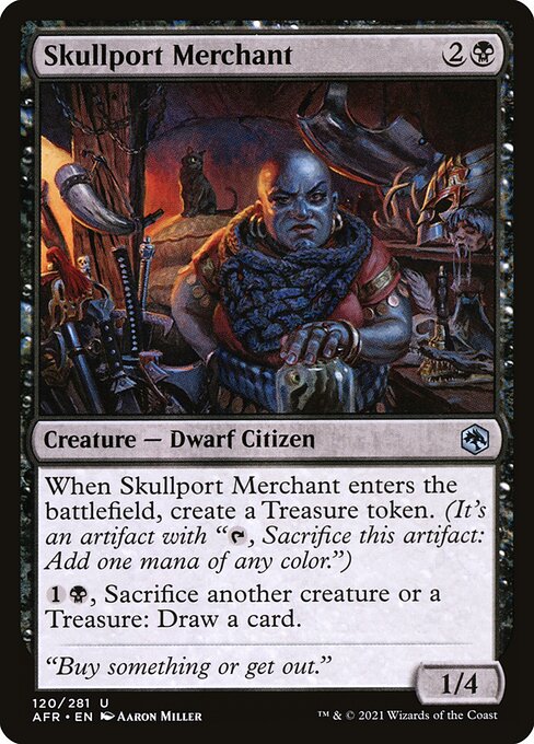 MTG Skullport Merchant AFR 120 Regular Nonfoil