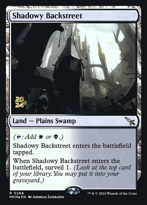 MTG Shadowy Backstreet PMKM 268s Prerelease Foil