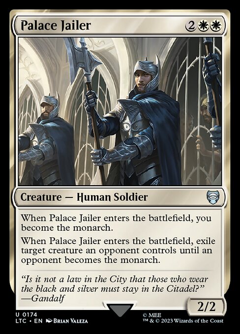 MTG Palace Jailer LTC 174 Alternate Art Nonfoil
