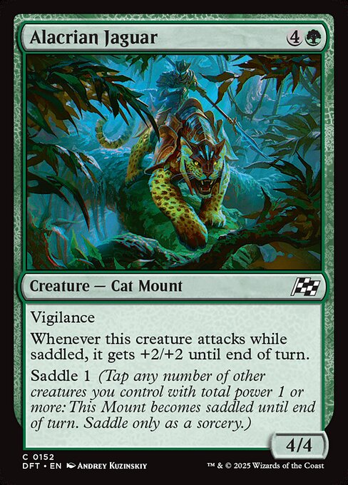 MTG Alacrian Jaguar DFT 152 Regular Foil