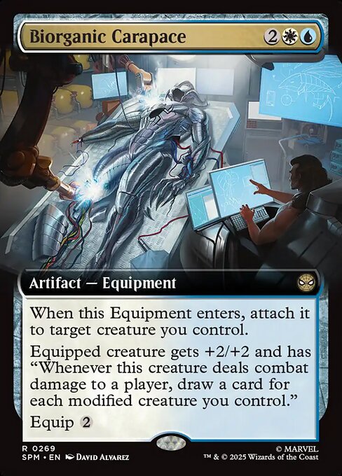 MTG Biorganic Carapace SPM 269 Extended Art Foil