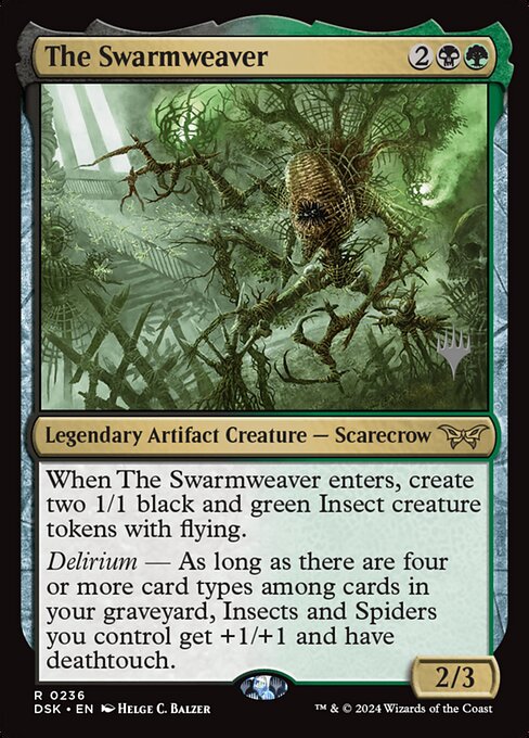 MTG The Swarmweaver PDSK 236p Promo Pack Foil