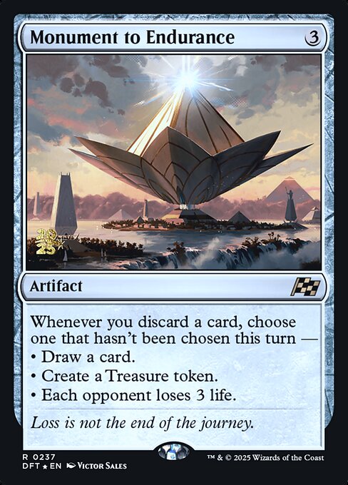 MTG Monument to Endurance PDFT 237s Prerelease Foil