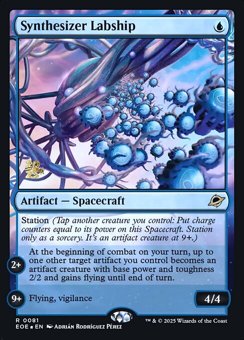 MTG Synthesizer Labship PEOE 081s Prerelease Foil
