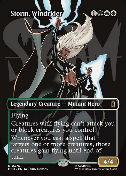 MTG Storm, Windrider MSH 375 Borderless Logo Foil