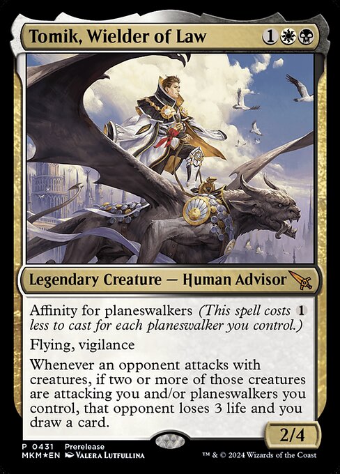 MTG Tomik, Wielder of Law MKM 431 Prerelease Promo Foil
