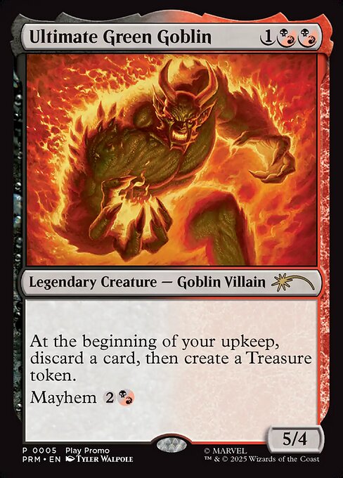 MTG Ultimate Green Goblin PW25 012 WPN Play Promo Nonfoil