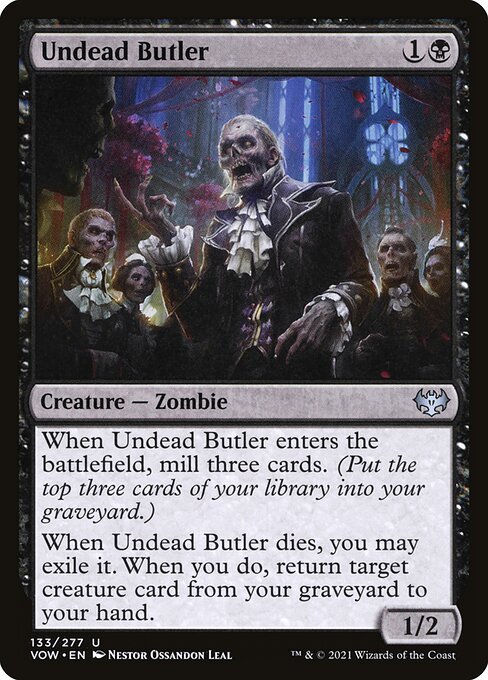 MTG Undead Butler VOW 133 Standard Nonfoil front