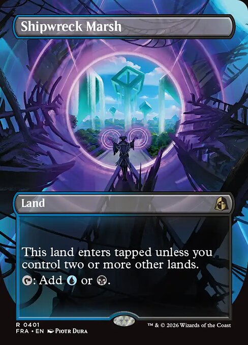 MTG Shipwreck Marsh FRA 401 Borderless Portal View Nonfoil front