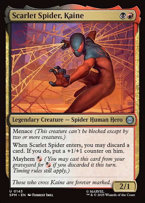 MTG Scarlet Spider, Kaine SPM 143 Regular Foil