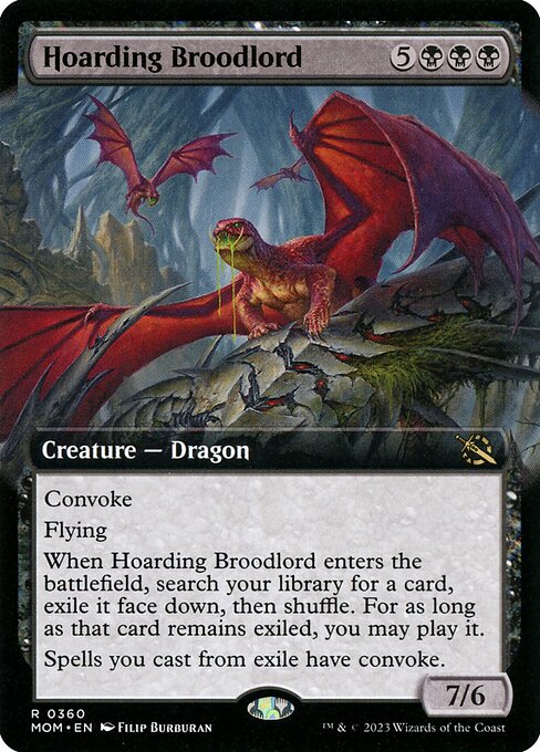 MTG Hoarding Broodlord MOM 360 Extended Art Foil