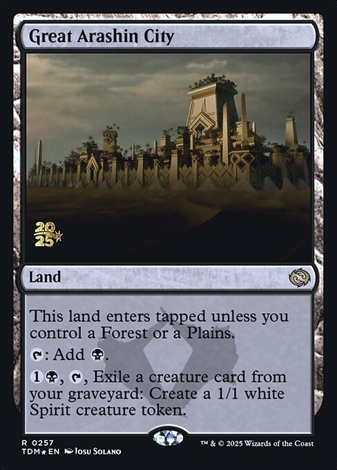 MTG Great Arashin City PTDM 257s Prerelease Foil