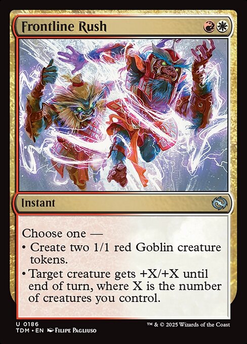 MTG Frontline Rush TDM 186 Regular Foil