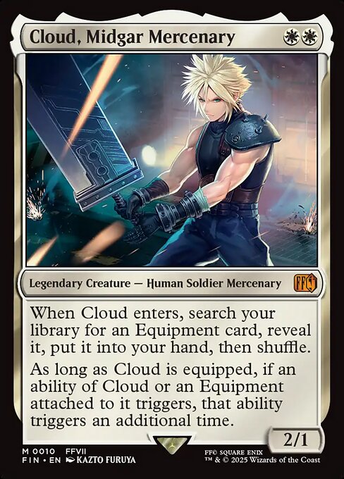 MTG Cloud, Midgar Mercenary FIN 010 Regular Foil