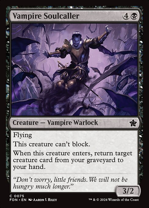 MTG Vampire Soulcaller FDN 075 Regular Foil