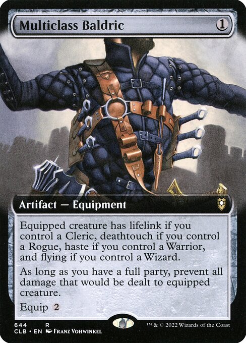 MTG Multiclass Baldric CLB 644 Extended Art Nonfoil