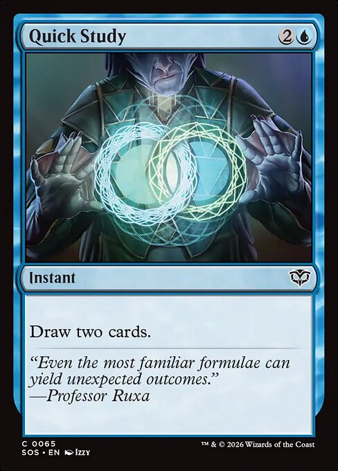 MTG Quick Study SOS 065 Regular Nonfoil