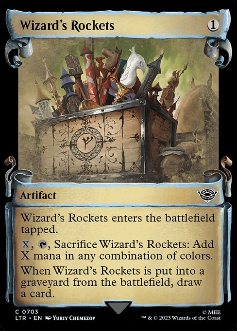 MTG Wizard's Rockets LTR 703 Showcase Scrolls of Middle-earth Silver Foil
