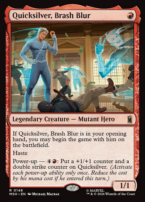 MTG Quicksilver, Brash Blur MSH 148 Regular Nonfoil