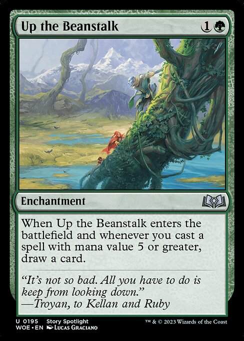 MTG Up the Beanstalk WOE 195 Regular Foil