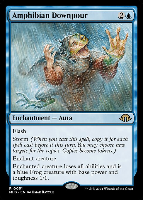 MTG Amphibian Downpour MH3 051 Regular Foil