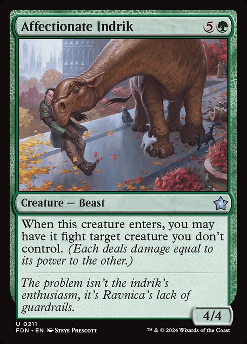 MTG Affectionate Indrik FDN 211 Regular Nonfoil