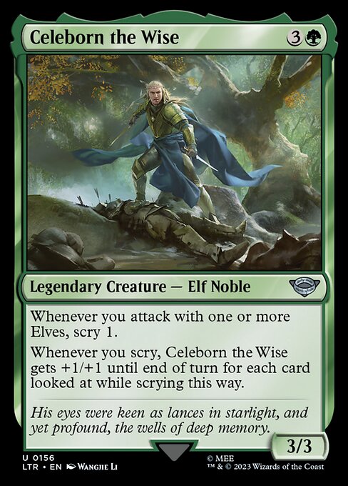 MTG Celeborn the Wise LTR 156 Regular Foil