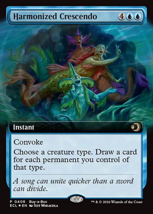 MTG Harmonized Crescendo ECL 408 Extended Art Foil