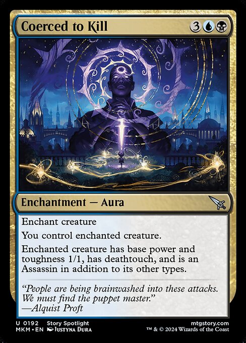 MTG Coerced to Kill MKM 192 Regular Foil