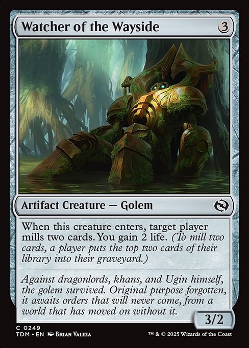 MTG Watcher of the Wayside TDM 249 Regular Foil