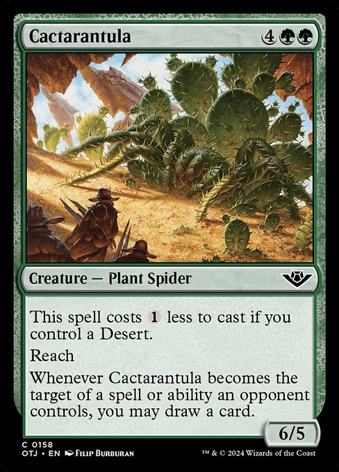 MTG Cactarantula OTJ 158 Regular Foil