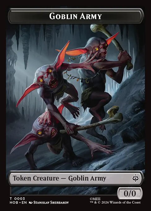 MTG Goblin Army Token HOB 003 Token Nonfoil
